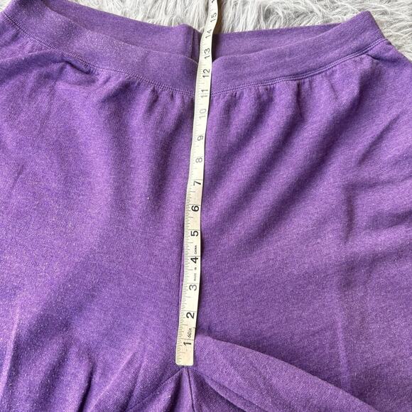 Just My Size Sweatpants Sz 2X Plus Size Fleece inside Purple Winter Comfy Lounge - Picture 9 of 11